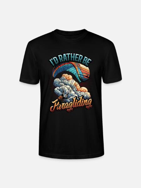 Skydiving Parachute Skydiving Paragliding - Stanley/Stella CRAFTER Unisex Organic T-Shirt - black