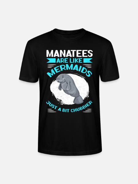 Manatee Manatee Manatee Manatees Gift - Stanley/Stella CRAFTER Unisex Organic T-Shirt - black