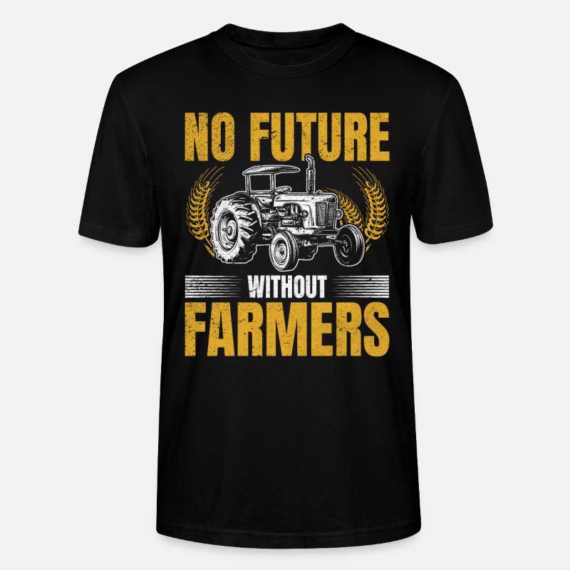 Pas d’avenir sans agriculteurs - T-shirt bio CRAFTER Stanley Stella Unisexe - noir