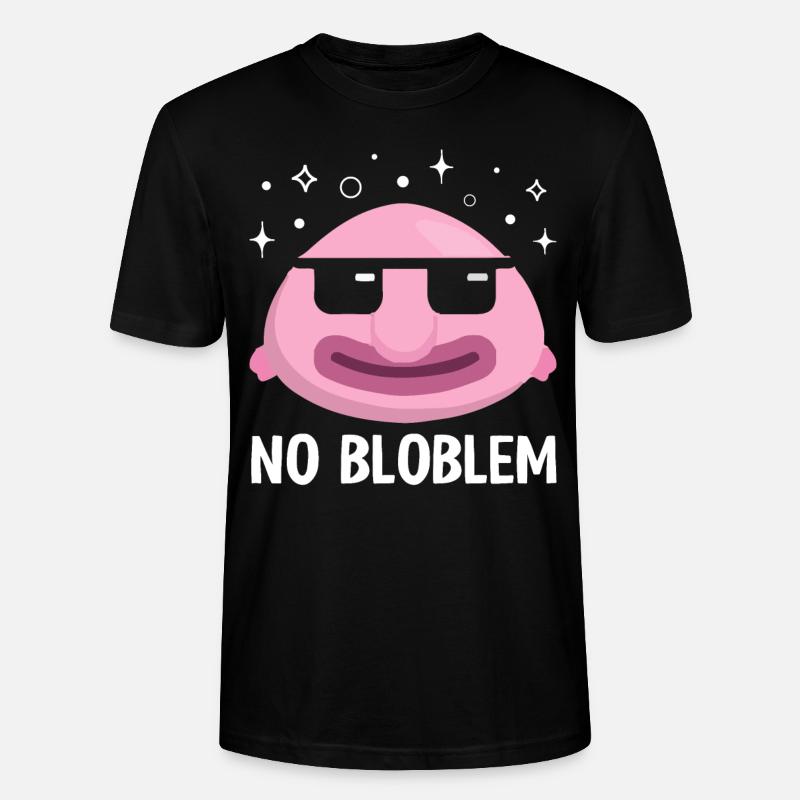 Funny Blobfish Sea Creature - Stanley/Stella CRAFTER Unisex Organic T-Shirt - black