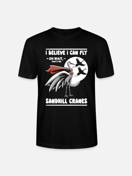 Sandhill Crane Lovers Lintujen tarkkailu - Stanley/Stella CRAFTER unisex luomu-t-paita - musta