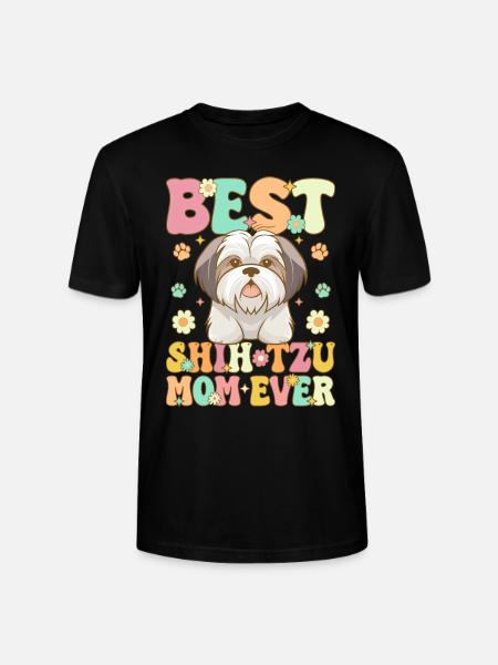 Groovy Dog Lover - Stanley/Stella CRAFTER Unisex Organic T-Shirt - black