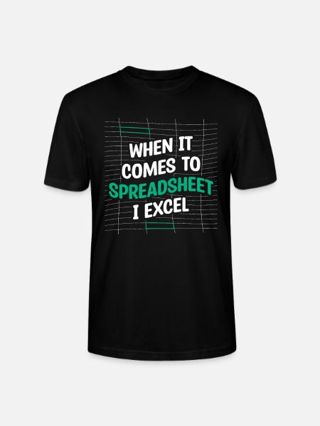 När det gäller kalkylblad I Excel-revisor - Ekologisk T-shirt CRAFTER unisex från Stanley/Stella - svart