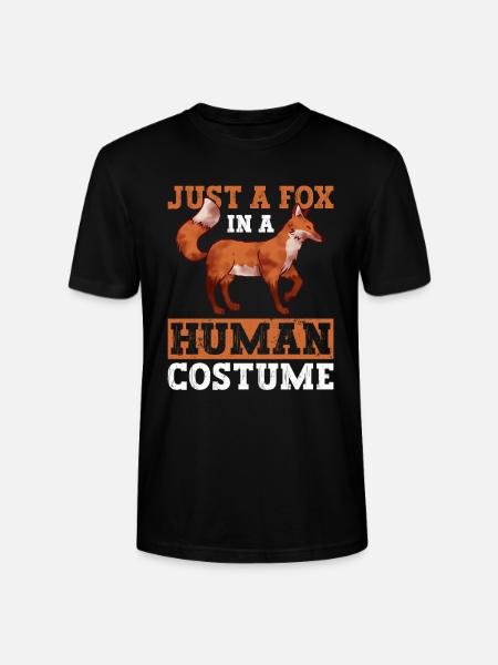 Lustige Fuchs-Halloween-Geschenke - Stanley/Stella Unisex Bio-T-Shirt CRAFTER - Schwarz