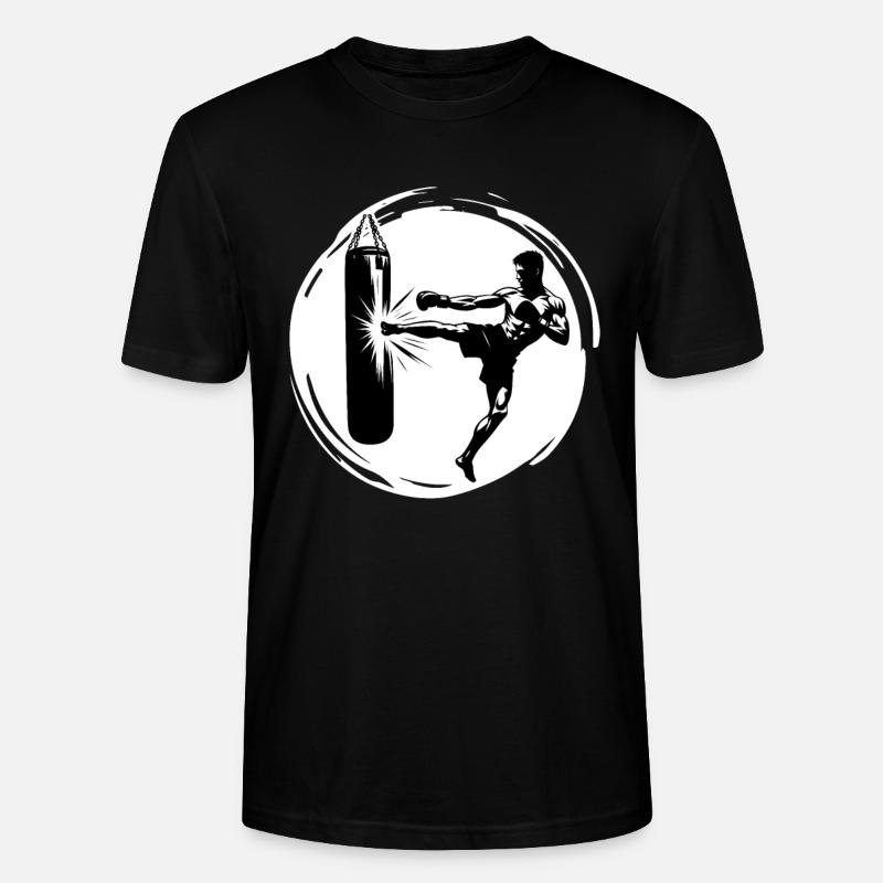Kickboxen Kickboxer Kick - Stanley/Stella Unisex Bio-T-Shirt CRAFTER - Schwarz