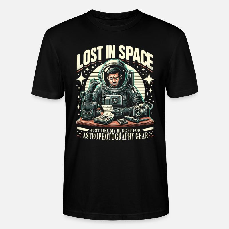 Astrophotographie Astronomie Caméra spatiale - T-shirt bio CRAFTER Stanley Stella Unisexe - noir