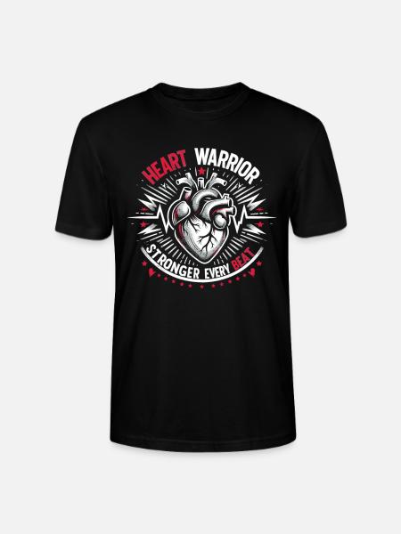 Healthy Heartbeat February Heart Awareness - Stanley/Stella CRAFTER Unisex Organic T-Shirt - black