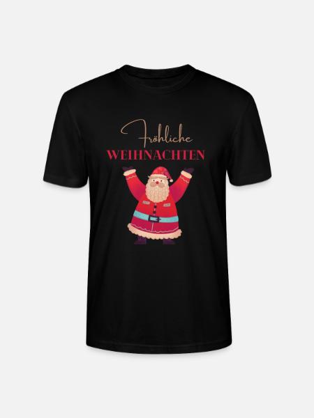 Winterzeit - das Winter Schneee Schneeflocken - Stanley/Stella Unisex Bio-T-Shirt CRAFTER - Schwarz