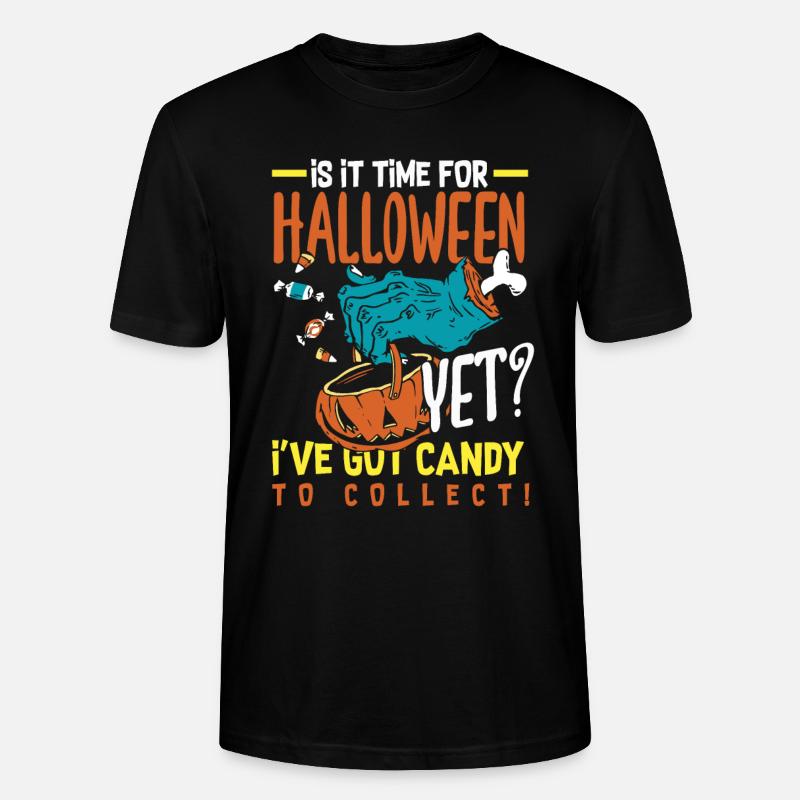 C’est l’heure des festivités d’Halloween - T-shirt bio CRAFTER Stanley Stella Unisexe - noir