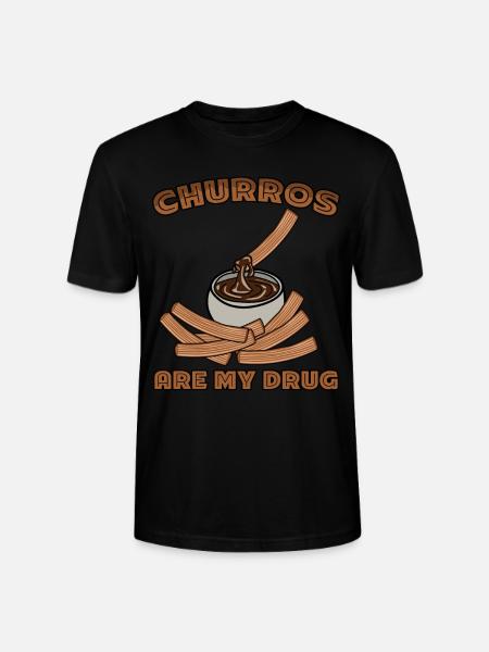 Churros Joke Churro Churrería - Stanley/Stella CRAFTER Unisex Organic T-Shirt - black
