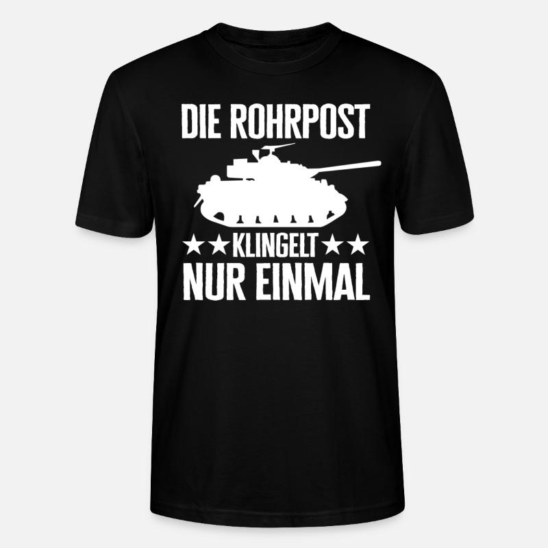 Panzer Kampfpanzer Panzerkampfwagen Panzerfahrer - Stanley/Stella Unisex Bio-T-Shirt CRAFTER - Schwarz