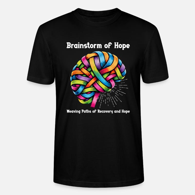 Schlaganfall-überlebende Schlaganfall-bewusstsein - Stanley/Stella Unisex Bio-T-Shirt CRAFTER - Schwarz
