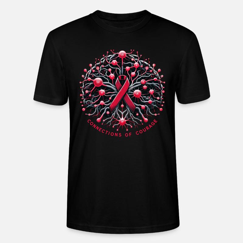 Schlaganfall-überlebende Schlaganfall-bewusstsein - Stanley/Stella Unisex Bio-T-Shirt CRAFTER - Schwarz
