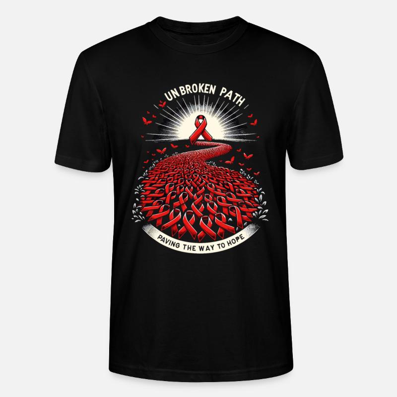 Schlaganfall-überlebende Schlaganfall-bewusstsein - Stanley/Stella Unisex Bio-T-Shirt CRAFTER - Schwarz