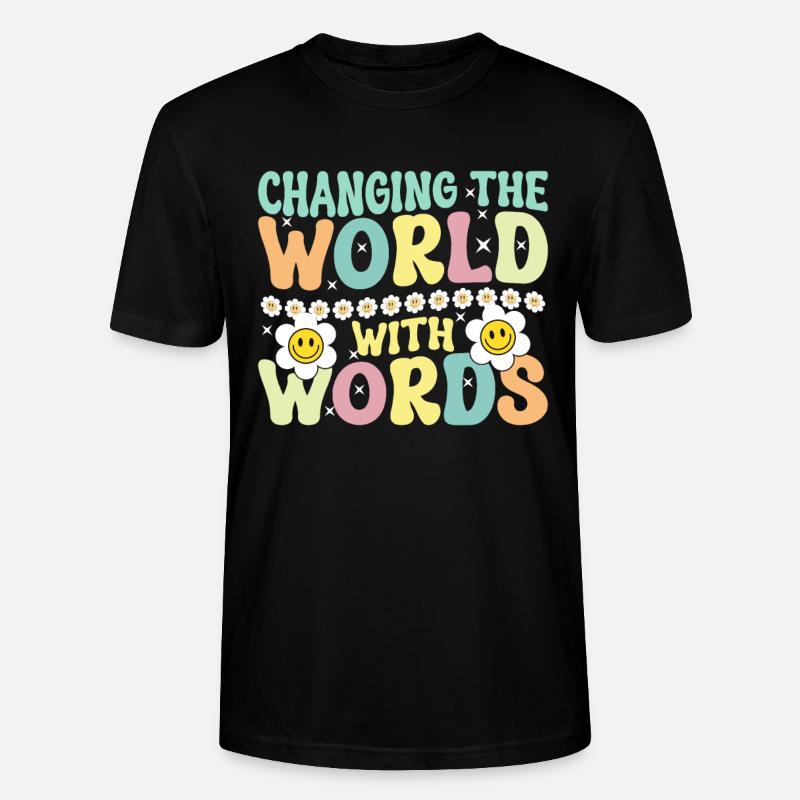 Groovy Speech Language Pathologist SLP - Stanley/Stella Unisex Bio-T-Shirt CRAFTER - Schwarz