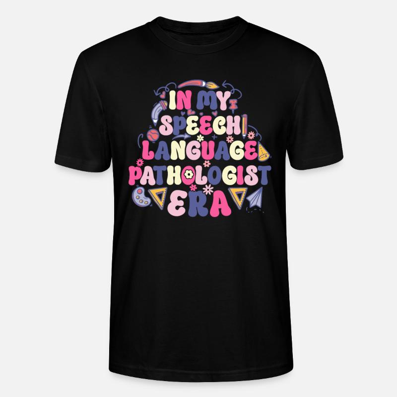 Groovy Speech Language Pathologist SLP - Stanley/Stella Unisex Bio-T-Shirt CRAFTER - Schwarz