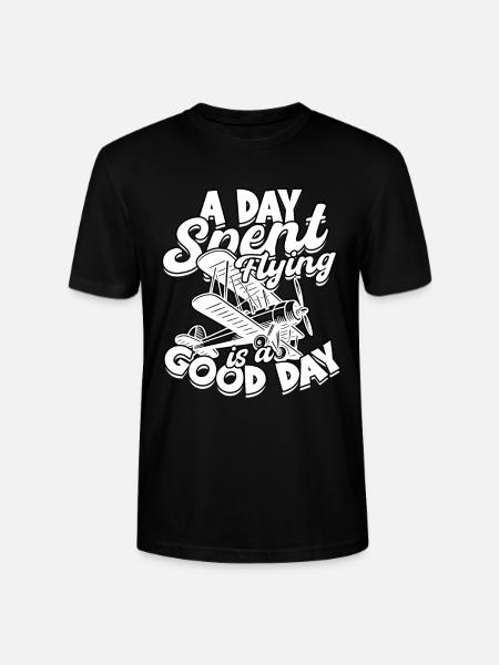 Modellflugzeug Modellflieger - Stanley/Stella Unisex Bio-T-Shirt CRAFTER - Schwarz