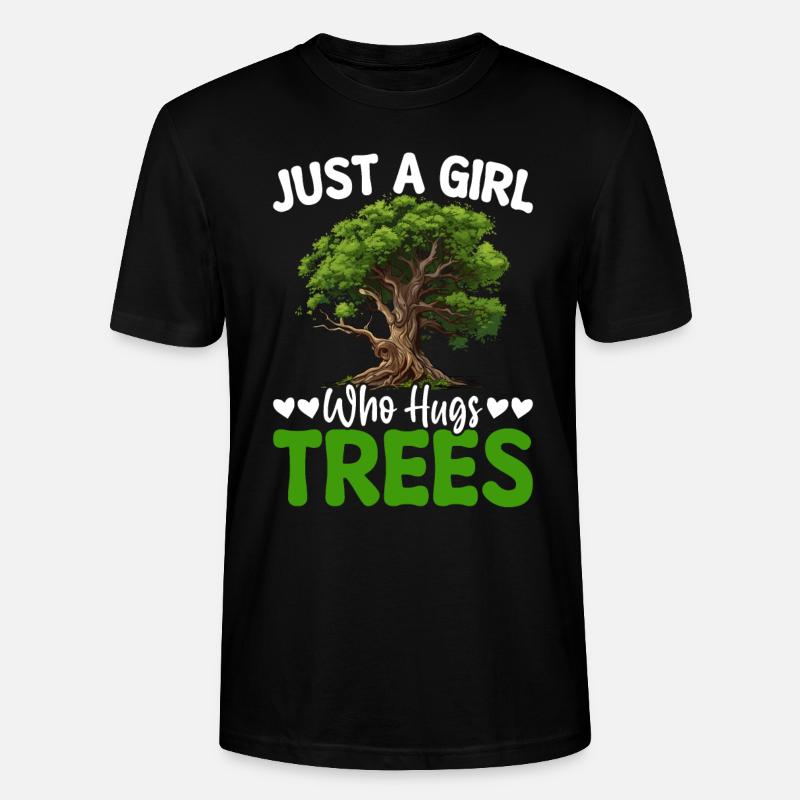 Tree hugger - Stanley/Stella CRAFTER Unisex Organic T-Shirt - black