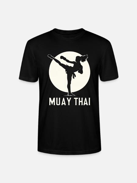 Muay Thai Frau - Stanley/Stella Unisex Bio-T-Shirt CRAFTER - Schwarz