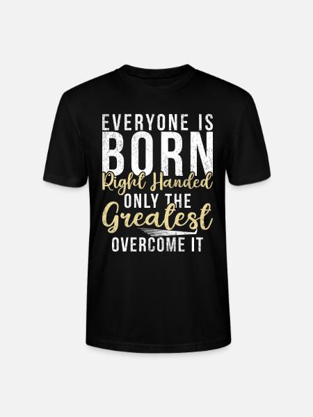 Left Handers Gifts - Stanley/Stella CRAFTER Unisex Organic T-Shirt - black