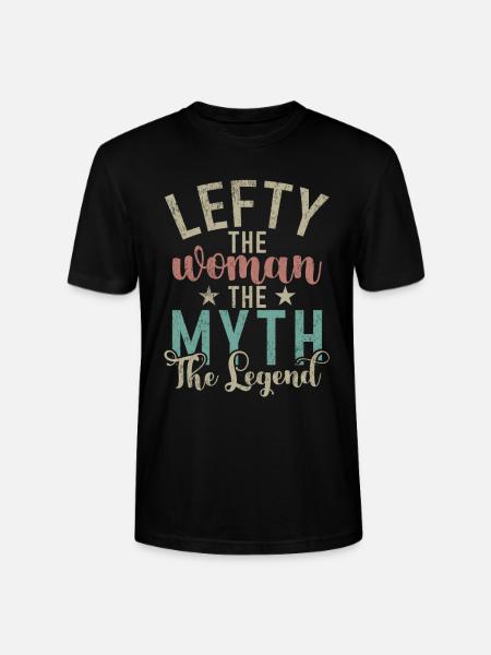 Left Handers Gifts - Stanley/Stella CRAFTER Unisex Organic T-Shirt - black