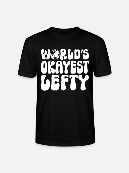 Left Handers Gifts - Stanley/Stella CRAFTER Unisex Organic T-Shirt - black