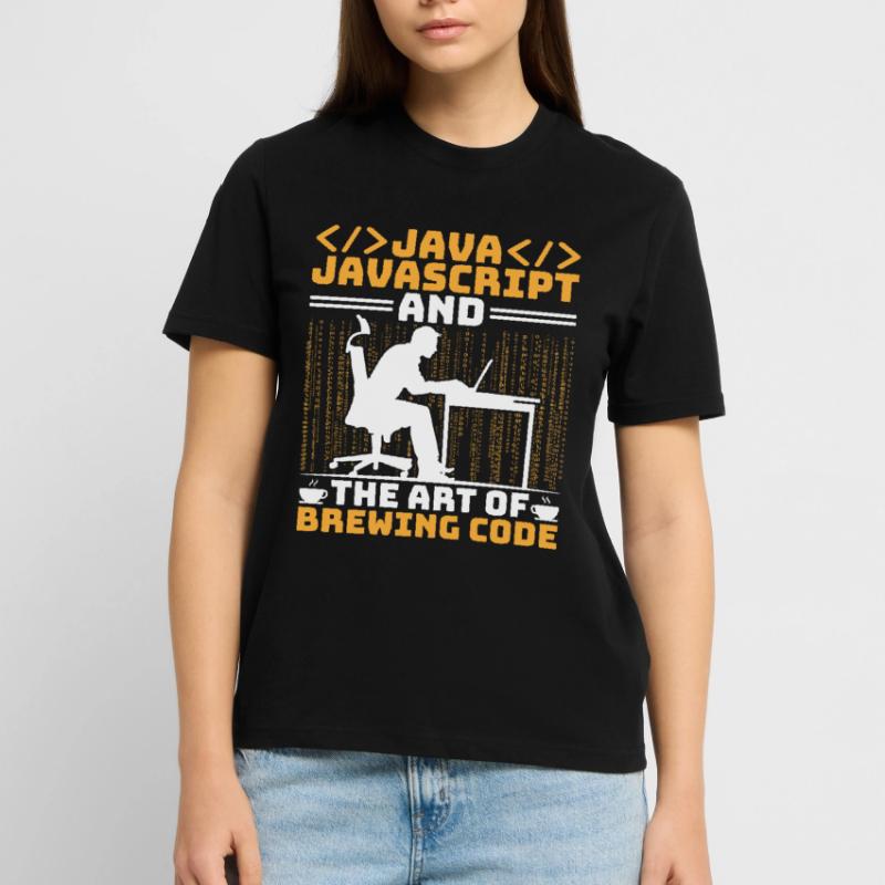 Kaffee-Codierung Programmierer Programmierer Entwickler Nerd Coff Stanley/Stella Unisex Bio-T-Shirt CRAFTER
