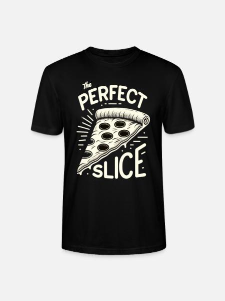 Funny pizza lover pizza enthusiast - Stanley/Stella CRAFTER Unisex Organic T-Shirt - black