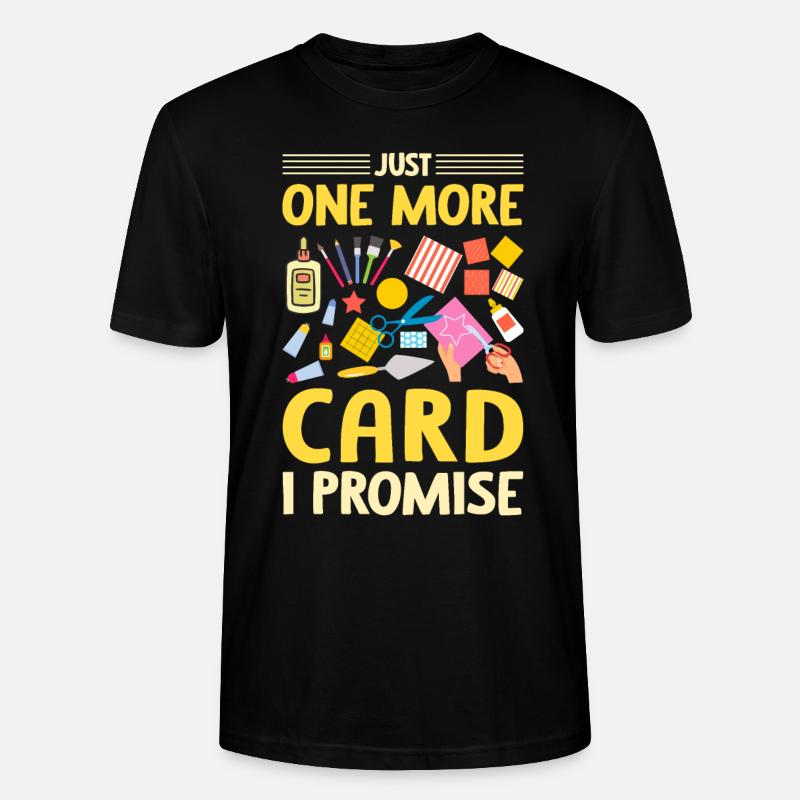 Papierbasteln Cardmaker Handmade Crafter Karte - Stanley/Stella Unisex Bio-T-Shirt CRAFTER - Schwarz