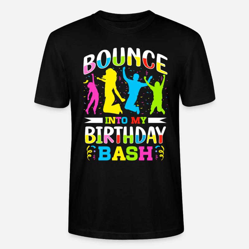 Fête d’anniversaire trampoline - T-shirt bio CRAFTER Stanley Stella Unisexe - noir