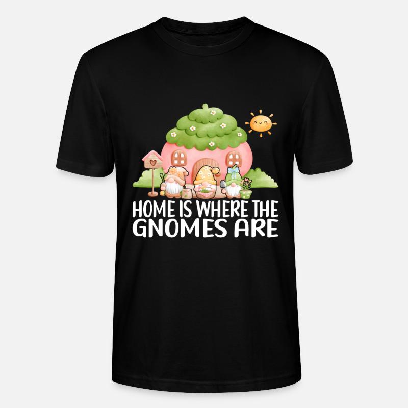 Gartenzwerge Gartenarbeit - Stanley/Stella Unisex Bio-T-Shirt CRAFTER - Schwarz