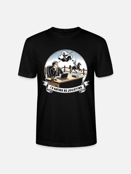 Ritterritter Mittelalterliche Renaissance-rüstung - Stanley/Stella Unisex Bio-T-Shirt CRAFTER - Schwarz