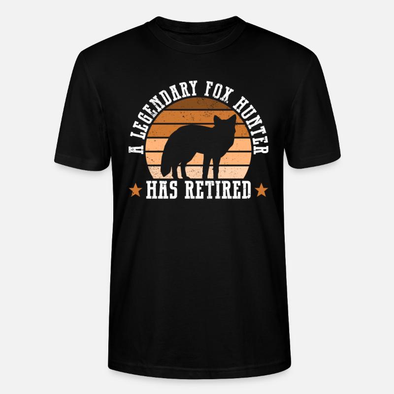 Fuchsjagd Geschenke - Stanley/Stella Unisex Bio-T-Shirt CRAFTER - Schwarz