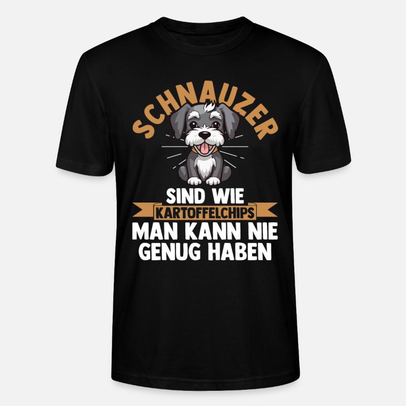 Schnauzer géant Schnauzer chien - T-shirt bio CRAFTER Stanley Stella Unisexe - noir