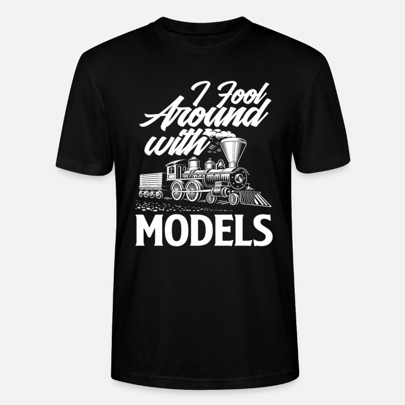 Modélisme ferroviaire Modélisme Train Trains - T-shirt bio CRAFTER Stanley Stella Unisexe - noir
