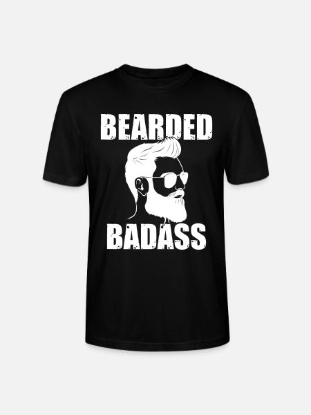 Giftidea Beard Men - Stanley/Stella Unisex Bio-T-Shirt CRAFTER - Schwarz