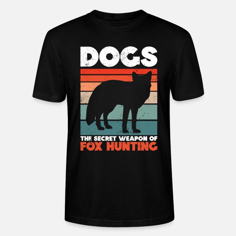Fuchsjagd Geschenke Jagdhund - Stanley/Stella Unisex Bio-T-Shirt CRAFTER - Schwarz