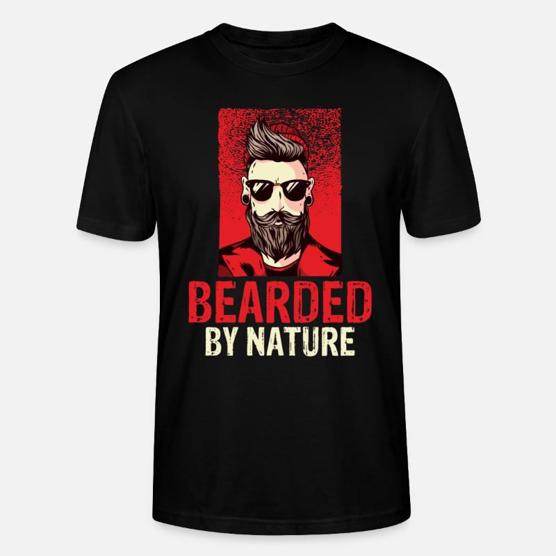 Giftidea Beard Men - Stanley/Stella Unisex Bio-T-Shirt CRAFTER - Schwarz