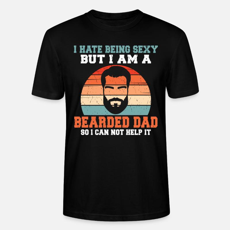 Giftidea Beard Men - Stanley/Stella Unisex Bio-T-Shirt CRAFTER - Schwarz