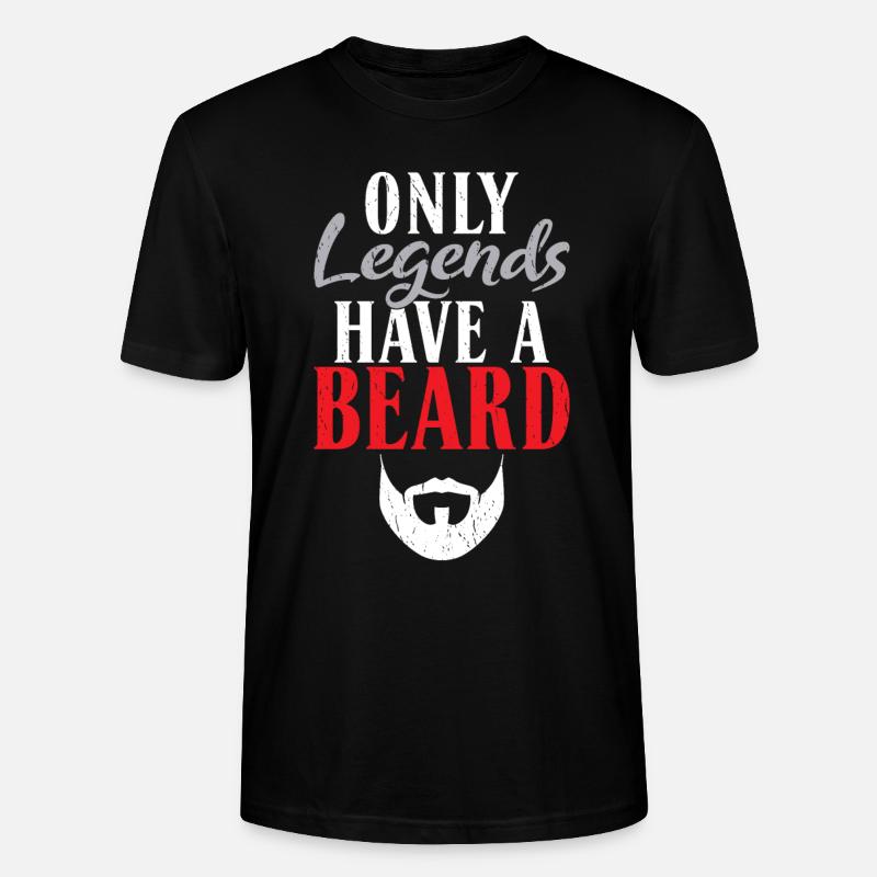 Giftidea Beard Men - Stanley/Stella Unisex Bio-T-Shirt CRAFTER - Schwarz