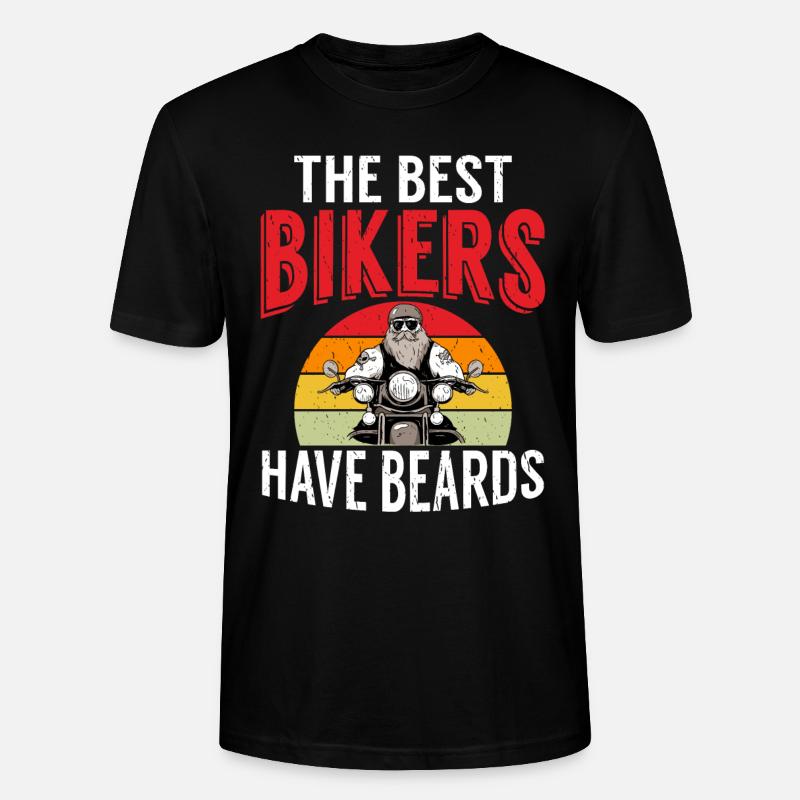 Giftidea Beard Men - Stanley/Stella Unisex Bio-T-Shirt CRAFTER - Schwarz