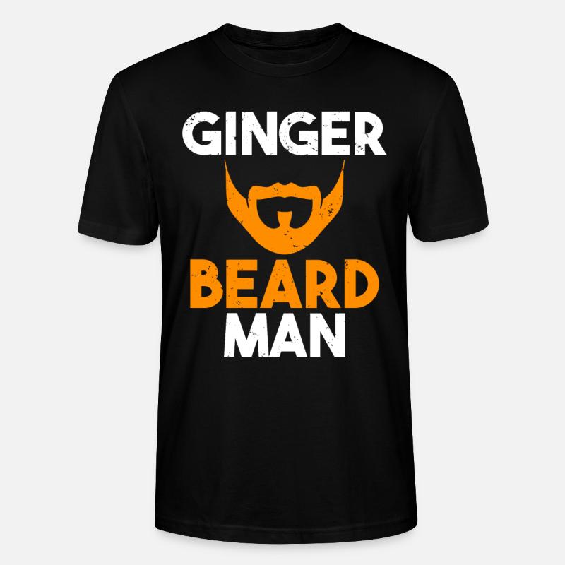 Giftidea Beard Men - Stanley/Stella Unisex Bio-T-Shirt CRAFTER - Schwarz