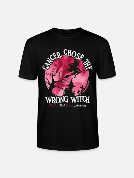 Hexe Burgunder Weiß Kopf-Hals-Krebs - Stanley/Stella Unisex Bio-T-Shirt CRAFTER - Schwarz
