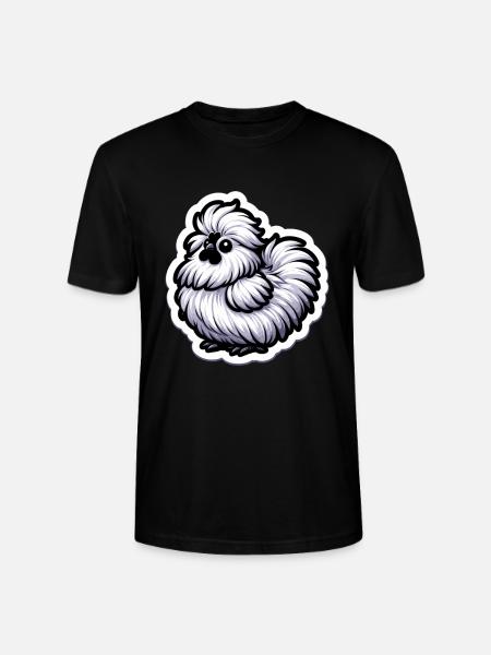 Silkie Chicken Fluffy Chicken Silkies - Stanley/Stella CRAFTER Unisex Organic T-Shirt - black