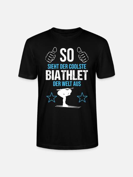 Weltbester Biathlet – Coolness Pur - Stanley/Stella Unisex Bio-T-Shirt CRAFTER - Schwarz