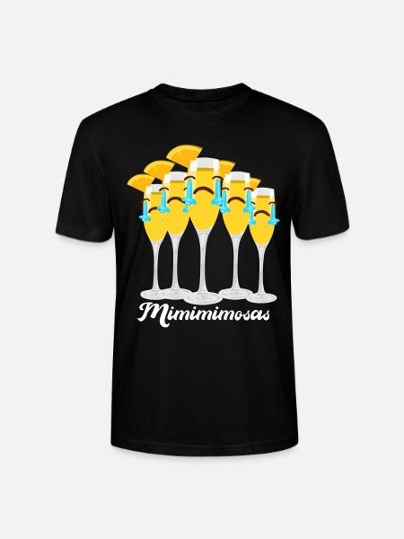 Mimosa Funny Mimosas - Stanley/Stella CRAFTER Unisex Organic T-Shirt - black