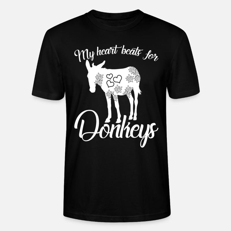 Donkeys Donkey - Stanley/Stella Unisex Bio-T-Shirt CRAFTER - Schwarz