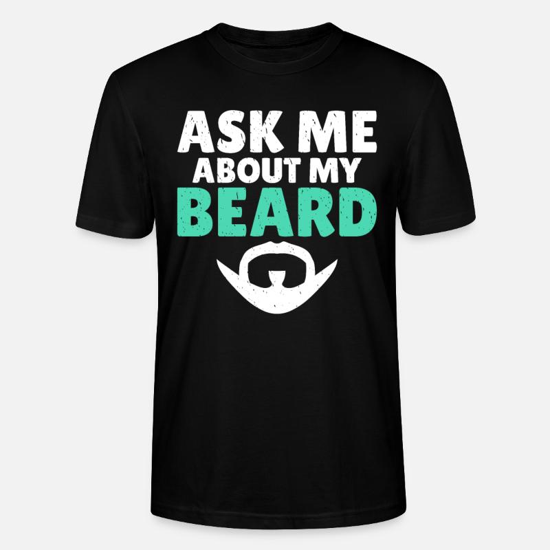 Giftidea Beard Men - Stanley/Stella Unisex Bio-T-Shirt CRAFTER - Schwarz