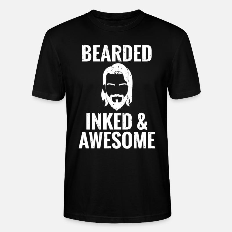 Giftidea Beard Men - Stanley/Stella Unisex Bio-T-Shirt CRAFTER - Schwarz