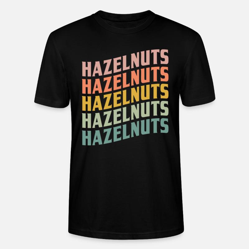 Haselnüsse - Stanley/Stella Unisex Bio-T-Shirt CRAFTER - Schwarz